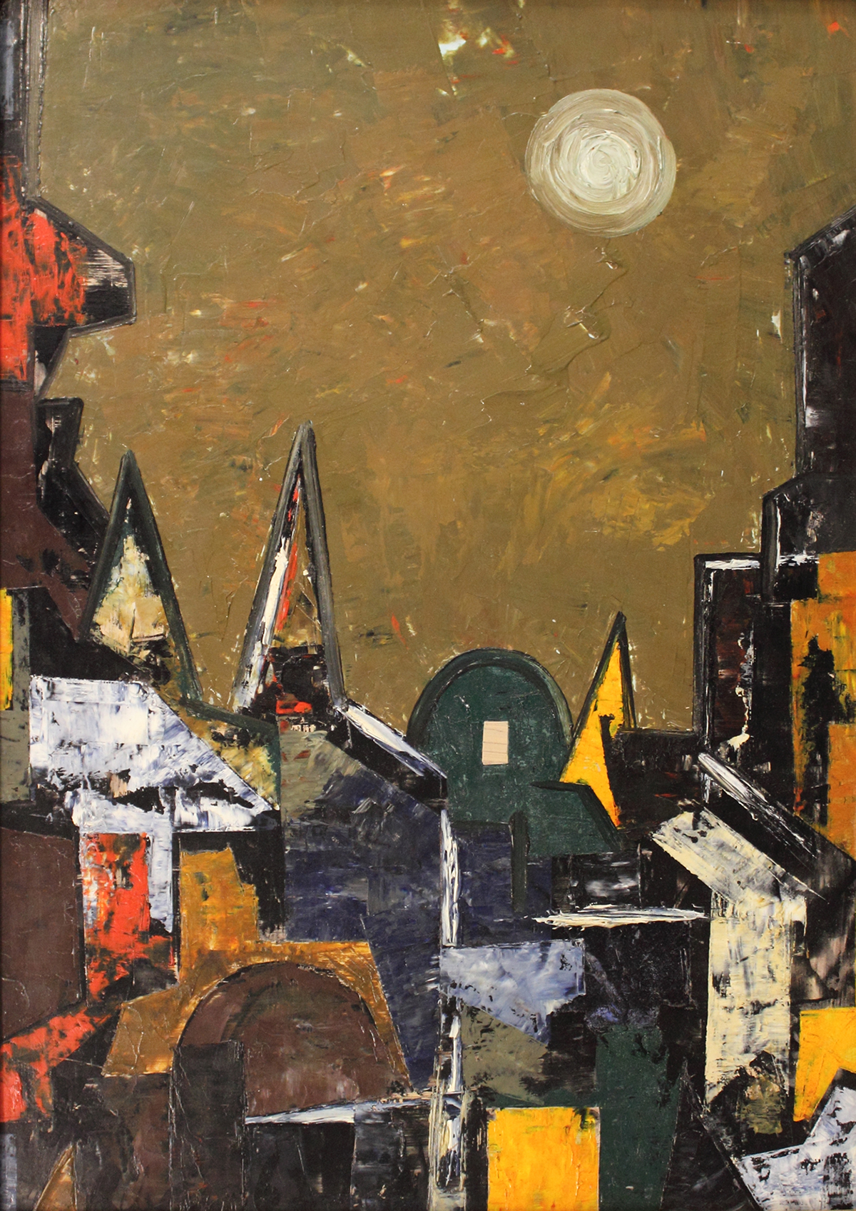 Image of Ribeiro's Untitled (Townscape), 1962.