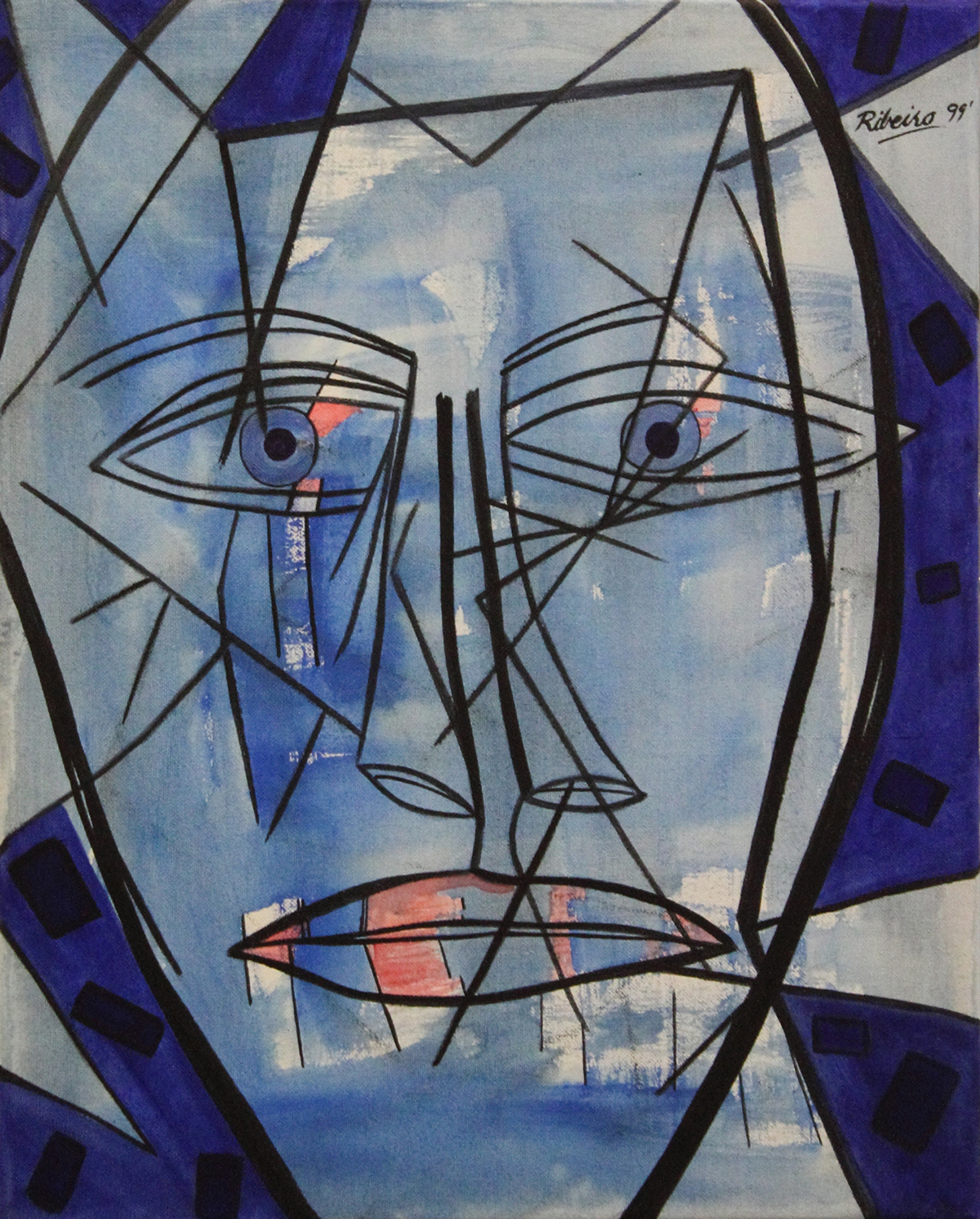 Image of Ribeiro's Imagined William Shakespeare (The Bard) as a Young Man, 1999.